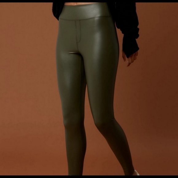 aerie Pants - NWT OFFLINE By Aerie Real Lux Faux Leather Leggings